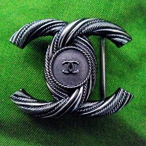 Authentic Chanel vintage style belt buckle